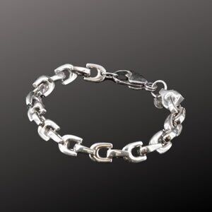 Vintage sterling silver link bracelet 🖤